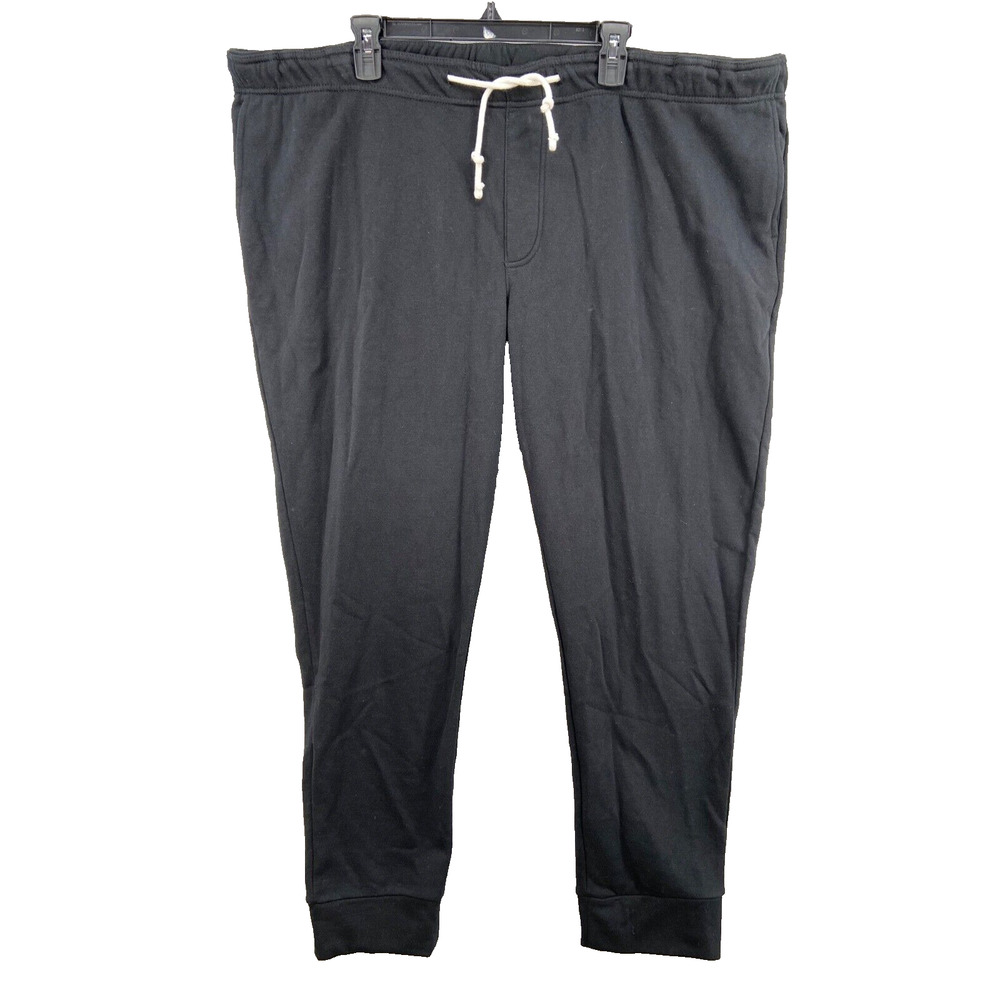 BP. Sweatpants Mens Sz‎ 4XL Black Drawstring Jogger Pockets Athletic Elastic